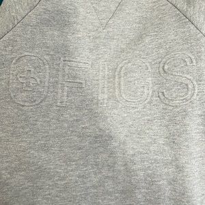 XS Gray FIGS crewneck sweatshirt